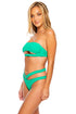 Luli Fama Playa Vibes Strappy High Leg Brazilian Scrunch bottom